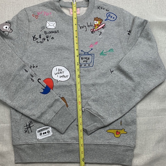 Bloomie's X but Like Maybe? Unisex Doodle Sweatshirt - 100% Exclusive Size  XS - Picture 4 of 9